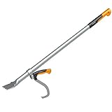 Fiskars Fällheber mit Hebehaken als Wendehilfe, Zur Holzbearbeitung, Länge: 115 cm, Schwarz/Orange/Silber, WoodXpert, L, 1015439