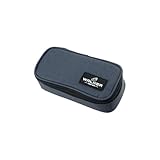 Walker 49257-273 - Lifestyle Pencil Box Concept Midnight, Federmappe mit geräumigem Hauptfach und doppelseitiger Trennwand mit 20 Stiftfächern, Wasser- und schmutzabweisend, 21 x 10 x 6 cm