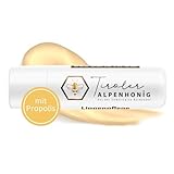 Lippenpflege Propolis, 100% natürlicher Lippenbalsam mit Bienenwachs und Olivenöl, Lippenstift von Tiroler Alpenhonig hergestellt in den Tiroler Bergen - 4,8g