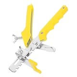 UKCOCO Fliesen Korrektur Leveler Fliesenpositionierungswerkzeug Für Präzise Nivellierung Teiliges Für Heimwerker Und Profis Gelb