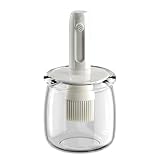 Generisch Ölspender - Silicone Saucenflasche,Ausziehbares Tragbares Werkzeug Mit Abnehmbarer Bürste Saucen Aufbewahrung Halter Küchenhelfer Für Essig Grill BBQ Zu Hause Outdoor