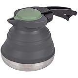 Bo-Camp Küche BC Wasserkocher Silikon/Edelstahl faltbar Blue