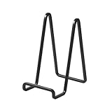 Staffelei Aufsteller Teller Ständer Metall - 2 Stück Tellerständer - Deko Tellerhalter - Dekoteller Halterung -6 Zoll Eisen Staffelei fuer Teller | Foto | Bücher | Bild | Bilderrahmen - Schwarz
