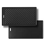 Gusseisen Grillplatte für alle RÖSLE VIDERO G2-, G3-, G4- und G6-Modelle (ab Modelljahr 2021) Platte beidseitig verwendbar, 45 x 24 cm Wendeplatte für Fleisch und kleine Grillstücke, Grillbranding