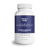 Theonia Omega-3 Fischöl – 2.000mg mit Vitamin E – Erhält Herz-, Gelenk- Gehirn- & Immunfunktionen – Männer & Frauen – 60 Kapseln & nicht genverändert