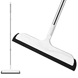 Mitclear Wasserschieber Bodenabzieher mit Verstellbarer Griff(126cm), Schaumabzieher für Nasser Boden, Wasserabzieher für Dusche Bad Küche Tierhaare