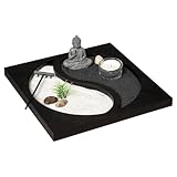Atmosphera - Zen-Garten - Holz - schwarz - 23-5x7-5 cm - Schwarz