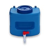 Varile 10L Wasserspender mit integrierter Seifenablage für Camping & Garage Blau