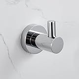 Handtuchhalter Badezimmer-Zubehör-Set, reines Kupfer, Handtuchrollenhalter, WC-Bürste, Haartrockner, Haken, Seifenschale, Wandhalterung/horizontaler Rollenhalter (Einzelhaken)