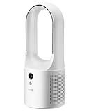 VEVOR Tischventilator ohne Flügel, 330 mm tragbarer Ventilator, 6-Gang-USB-Kühler, leiser Turmventilator mit Tastensteuerung, LCD-Digitalanzeige, kinderfreundlich, für Schlafzimmer, Büro, Zuhause