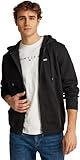 Tommy Jeans Herren TJM Reg Flag Zip Fleece Thru Dm0dm20743 Kapuzenpullover, Schwarz (Black), 3XL Große Größen EU