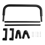 Marchfunny Schiebegriff für Wagen, verstellbarer, klappbarer Kinderwagengriff, kompatibel mit 127,7 - 132,7 cm Schubstangenbreite, inklusive Montagematerial