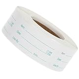 Hemobllo Aufkleber für Lebensmittelaufbewahrung Selbstklebend 250 Stück Rolle Blaue Gefrieretiketten mit Datumsangabe Ablösbare Vorratskammer und Einmachglas Etiketten für Küche