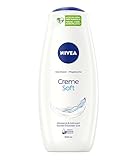 NIVEA Creme Soft Pflegedusche (500 ml), zart duftendes Duschgel mit samtweichem Schaum, seidige Cremedusche mit wertvollem Mandel-Öl