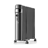 Taurus - Ölradiator, 2500 W, 3 Leistungsstufen, 11 Elemente, Digitalanzeige, Leistungswähler, programmierbar, ModuECO, einstellbare Temperatur von 5 bis 35 °C
