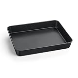 Antihaft Backblech, Onader Edelstahl Auflaufform Tiefes Kuchenform Backform für Brownies, Lasagne, Auflauf, 26,5 x 20,8 x 5 cm, Gesund & Schwerlast, Rostbeständig & Leicht zu reinigen