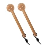 VINTORKY 2 Stück Baseballhandschuh Holzhammer Mallet mit Langem Griff für Jugendliche und Erwachsene Formt und Schützt Softball Baseballhandschuhe Glatte Oberfläche Einfaches Eintragen und