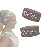 Bergwelten Outdoor Stirnband: Atmungsaktiv & rutschfest | Ideal für Sport, Outdoor & Abenteuer (Kastanie)