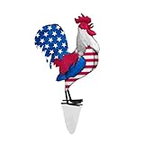 Generisch Unabhängigkeitstag Bodeneinfügung in Hofdekoration Licht Hofdekoration Garten Außendekoration 5 Hasenschule Figuren (B, 45x30x1cm)