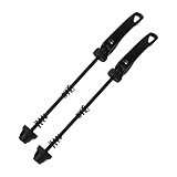 Zerodeko 1 Paar Fahrrad Schnellspanner Metall mit Federn Verschleißfest Bruchsicher Universell für Mountainbike Vorder und Hinterachse Langlebiges Fahrradzubehör für Outdoor Touren