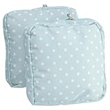 DRESSOOS 2 Stück Cartoon Mädchen Hygiene Tasche Tragbare Kleine Tasche für Damen Wasserdichter Aufbewahrungsbeutel für Damenhygieneartikel Make Up und Grün mit Punkten