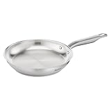 Tefal Virtuoso Bratpfanne 24 cm, Edelstahlpfanne unbeschichtet, Pfanne Induktion, langglebig, einfache Reinigung, genieteter Griff, für alle Herdarten geeignet, perfektes Anbraten, E49204