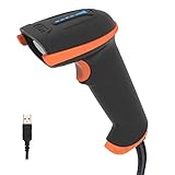 Tera Barcode Scanner 1D 2D QR Wired Handscanner Kabelgebundenes CMOS-Barcode-Lesegerät mit Stoßfest Wasserdicht IP65 Ergonomischer Griff 300,000-Pixel-Kamera und USB-Kabel, Plug&Play, D5100Y