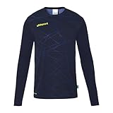uhlsport Herren Prediction Torwart T-Shirt, Marine/Fluo Gelb, S EU