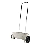BEGRIS® Garden Rasen Sämaschine auf Rädern, Düngewagen streuwagen rasen, Saatgut, Sand, Salz 12L, Streukontrolle, Universal Handstreuer bis zu 5kg Belastungt