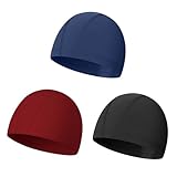 Badekappe Elastisch,Komfortable Stoff Bademütze Weiche,Badekappe Ohrenschutz für Herren Damen Lange Kurzes Haar