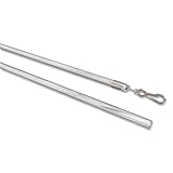 Interdeco Schleuderstab glasklar aus Kunststoff für Gardinen/Schiebevorhänge, Remo, 100 cm