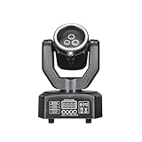 Discolicht Partylicht, LT04 Moving Head,LED RGB Licht DJ Projektor Musikgesteuert DJ Disco Lichter, DMX Effektstrahler,Für KTV Familientreffen Hochzeit Geburtstag Halloween