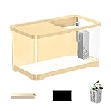 Anfänger-Aquarium-Paket | Aquarium-Starter-Set | Aquarium-Set, kreatives Fischaquarium mit Korb, vielseitige Aquarien für Quallen, Guppys, Garnelen, Goldfische, Einrichtung EIN