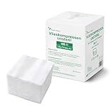 HansaGT Medical Vlieskompressen Kompressen unsteril 7.5x7.5cm 100 Stück, Wundkompressen 4 Lagen, nicht haftend, Mullkompressen Wundgaze Kompresse, Saugkompressen, Verbandsmaterial (7.5cmx7.5cm)