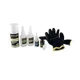 Staloc Sekundenkleber Set Kunststoff, Sofortklebstoff + Füllstoff + Primer & Aktivator, 5-teilig