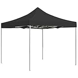 Profi-Partyzelt Faltbar, ShGaxin Party Deko, Festzelt, Pavillon, Garden Decoration, Canopy Tent, Lagerzelt, Gartenpavillon, Aluminium 2x2 m Anthrazit