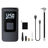 HAISENG Digitaler Reifenfüller, tragbarer Auto-Luftkompressor, Luftpumpen mit Taschenlampe, Power-Funktion, Reifenfüller, hocheffizientes Pumpen