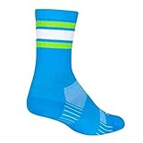 SockGuy SGX6 Throwback blaue Socke, einfarbig, Größe S/M