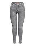 ONLY Damen Onlpower Mid Push Up Sk Azg937 Noos Jeans, Grey Denim, M EU