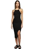 Urban Classics Damen Ladies Midi Rib Knit Crossed Back Dress Kleid, Terracotta, L