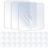 ZOMPAGO 30 Stück Premium-Klebepads (transparent) - Hochfeste doppelseitige Klebequadrate für Poster, Bilder & Wandmontage - Wasserdicht & rückstandsfrei