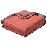 Generisch Home Premium Kühldecke - Sommerdecke mit Kühlfasern - Atmungsaktive Bettdecke Sommerdecke Kühlend Selbstkühlende Deckekühlende Decke für Menschen Dünne Wohndecke, Orange, 100x140cm