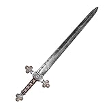 Boland 44049 - Ritterschwert, Länge 72,5 cm, Spielzeug-Waffe, Attrappe, Kunststoff, Degen, Stichwaffe, Schwarz, Ritter, Karneval, Fasching, Fastnacht, Halloween, Mottoparty