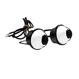 YnGia LED Eagle Eye Light für Auto DRL Nebelscheinwerfer Tagfahrlicht 2 Stück Auto Motorrad Rücklicht Marker Rückfahrlicht Backup (Eisblau)