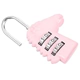 Lurrose Passwort Kombinationsschloss Für Den Außenbereich Riegelschloss Erste Schließschloss Schließfach Vorhängeschloss Schrankschloss Sperren Klein Codiert Rosa Zinklegierung