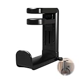 leruiyezs Headset Halterung Unter Schreibtisch,Mit 360° Drehbarer Armklemme Und Kabelclip,Schwarz,Robuste Kopfhörer Halterung Tisch Für PC Gaming Headset,Büro Heim Kopfhörerständer Für Viele Kopfhörer