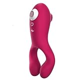 ChicLSQ Klitoris-G-Punkt-Vibrator, leistungsstarker Sex-Vibrator, Dildo-Klitorisstimulator mit 10 Vibrations- und Saugmodi, weiches und flexibles Sexspielzeug für Frauen, Klitorisvibrator