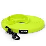 Loutep Biothane Schleppleine Für Hunde Lange Hundeleine 3m 5m Schleppleine 10m Für Hunde 15m 20m Leine Langlaufleine Trainingsleine Laufleine Schwimmleine Für Kleine Mittel Und Große Hund