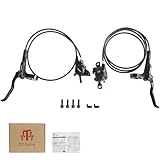 ZTZ MT200 MTB Hydraulic Disc Brakes Set Left Front 800mm Right Rear 1550mm Mountain Bike Hydraulic Brake Mountain Bike Bicycle Disc Brake 2 Piston