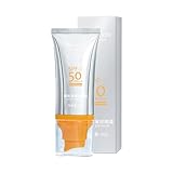 Sun Cream Whitening Isolation, Moisturizing Sunscreen Lotion, Feuchtigkeitsspendender Sonnenschutz mit LSF 50, Hydratisierende Tagescreme mit Lichtschutz für Normale Bis Trockene